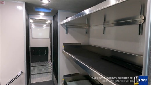 This custom bomb disposal unit has it all: • Custom paint and graphics • Flat floor slide out • Curbside liftgate for robot/bomb suit • Interior workstations • Exterior workstation • Intel-I-Touch™ vehicle automation touchscreen • Emergency lighting and siren package ...so much more Watch the walk-thru to learn more 🎥 | LDV, Inc.