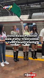 Dolla bawa peminat menaiki tren khas Keretapi Tanah Melayu Berhad bersama Teh Yeo’s. Dolla juga mempersembahkan lagu Yeo’s Totally Vibing #f8buzzhiburan #yeos #dolla | F8Buzz