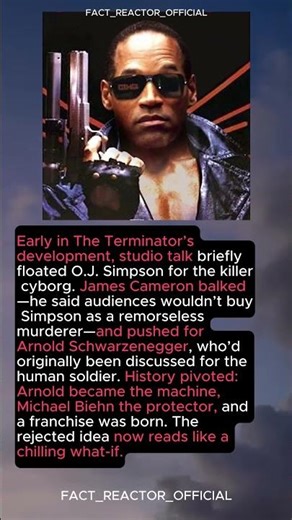 The Terminator they almost cast: O.J. Simpson #Terminator #Casting
