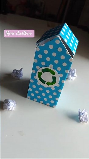 ADORABLE Mini Dustbin - Transforming Trash into Treasure! #diy #craft #dustbin #bestoutofwaste