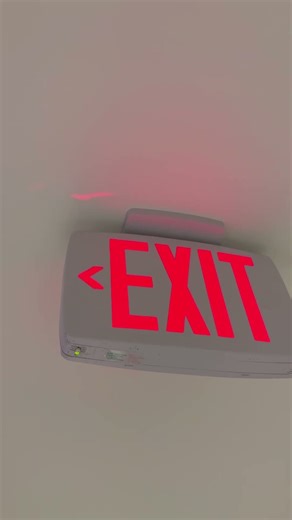 Testing a Lithonia LQM exit sign with self diagnostics #shorts