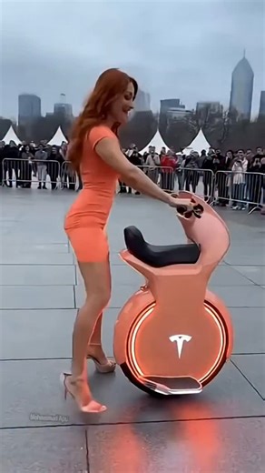 Mohammad Apu on Instagram: "Peach Tesla One Wheel Explodes_ 🍑✨ #reels #foryou #trending #fyp #AI"