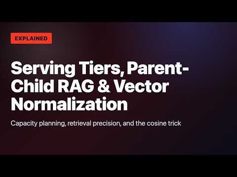 Databricks DGAI Practice: Serving Tiers, Parent-Child RAG & Vector Normalization