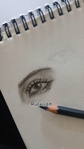 Drawing girl eyes ✨️ #tutorial #sketch #howtodraw #art #eyes #shorts