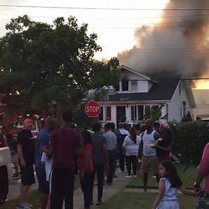 4.5K views · 61 reactions | Valley Stream NY - Hundreds of neighbors in the street on Shaw Avenue early Sunday evening after a raging fire broke out in the rear of this two story home. More photos at: #firstonscenephotos @thefirenews | FirstOnScenePhotos.com | Facebook