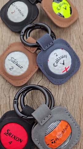Leather Keychain With a Real Golf Ball - the Perfect Gift for Golf Enthusiasts - Etsy UK
