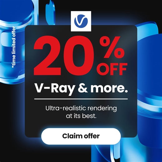 The best deal of the year is here!! For a limited time, enjoy 20% off all V-Ray plans — from Solo to Collection. V-Ray gives you the power to visualize anything you can imagine, delivering ultra-realistic results that set the standard in architectural design, VFX, and 3D visualization. Don’t miss this Black Friday offer!! Bring your creative vision to life with award-winning rendering technology — now 20% off. Offer available Nov 17–Dec 2 Learn more: https://omniplan.me/software-list/ Contact: 0