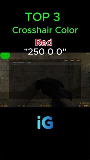 2026 Top 3 Crosshair Colors 👌#cs16