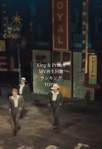 King & Prince MV再生回数ランキング