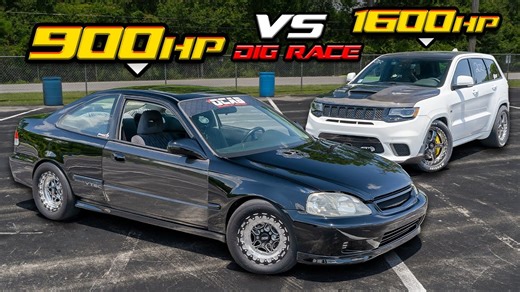 25K views · 312 reactions | 919HP AWD Civic VS 1600HP Trackhawk - DIG REMATCH! (Honda Strikes Back) | That Racing Channel | Facebook