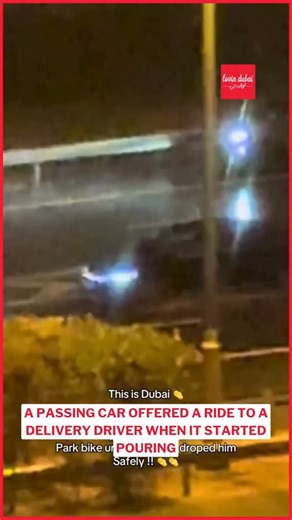 ‎Lovin Dubai | لوڤن دبي‎ on Instagram: "Another rain rescue from a Dubai hero! 😍 via tiktok mubeerkhan6"