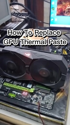 How To Replace GPU Thermal Paste # #guyspec #pc #fyp #pcgamer #gpu #cpucooler #pcupgrade #cpu #pcbuild