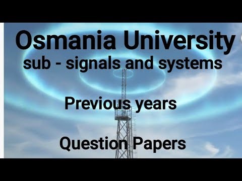 Signals and systems previous years papers