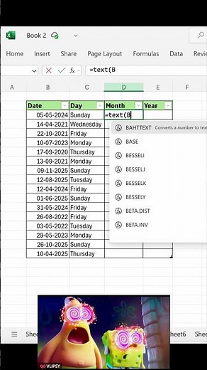Split Date into Day, Month, Year in Excel! 📅 #ExcelTips