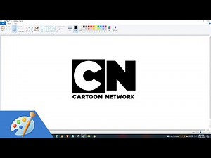 How to draw CARTOON NETWORK logo using MS Paint