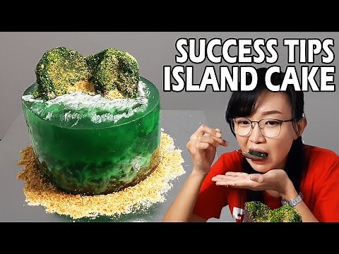 How to make island cake | Success Tips Island Cake | Island cake | Island Cake Tutorial | Ocean cake