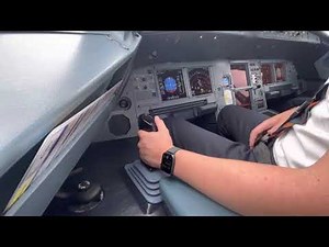 Airbus A321neo take off. Sidestick and instrument view
