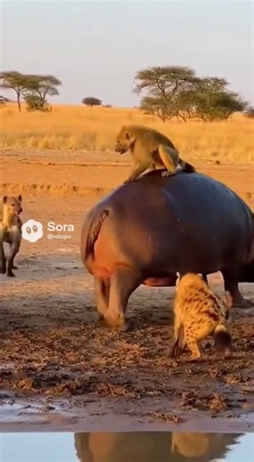 Hippo Activates AoE Defense／河马开启“范围防御”／カバ、範囲防御発動