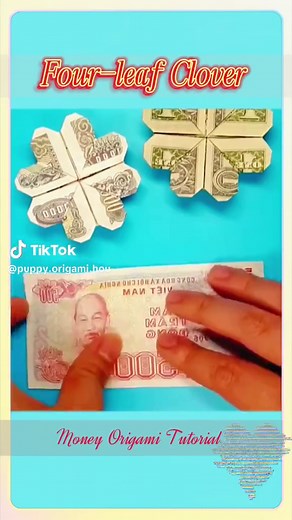 Tutorial de Origami: Mono de Trébol de Cuatro Hojas