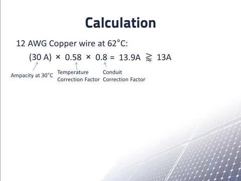 Wire Sizing Example