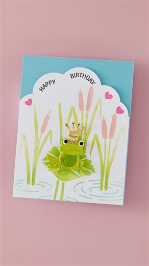 30K views · 207 reactions | Ribbit, ribbit—make way for royalty!  Watch the Frog Prince leap onto this toad-ally adorable birthday card using our Jump for Joy Collection!  Shop the Collection → https://spellbinders.shop/4k6P00r #cardmaking #birthdaycards #diycrafts | Spellbinders Paper Arts | Facebook