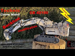 CB LEGO 42100 - RC Backhoe Umbau Funktion mit App Control