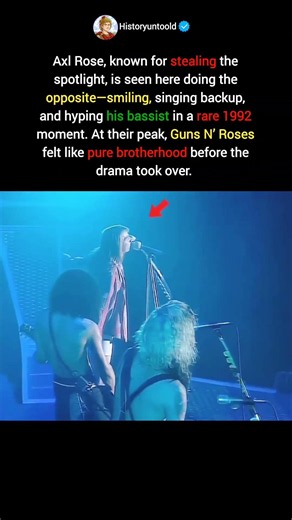 A rare side of Axl rose brotherhood #rockhistory #90srock