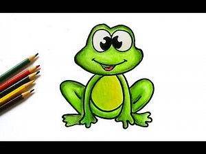 How to draw a frog for kids easy drawing tutorial