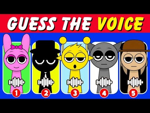 Can You Guess the Sprunki Character by Voice? | Fun Voice Quiz