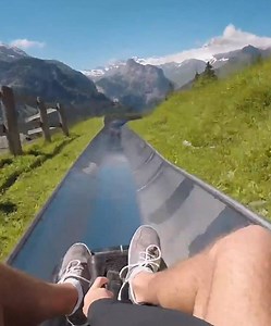 203K views · 3.8K reactions | This alpine slide in the Swiss Alps looks like so much fun 朗️  Ian Agrimis / agrimisadventures | Bucket List Travels | Facebook
