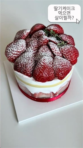 딸기케이크 먹으면 살이찔까?