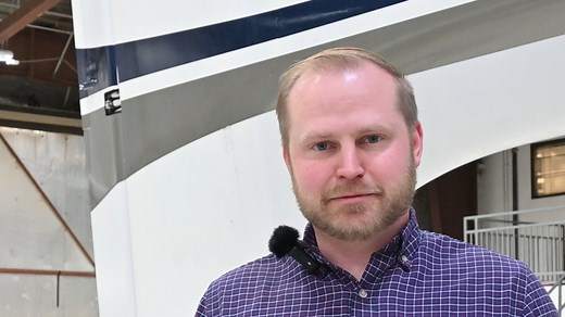 Jake, our Flight Test Engineer Manager, was introduced to aerodynamics while making a wind tunnel for a science fair project as a kid – now he thrives in the fast-paced environment of flight test, problem solving quickly and efficiently to get an experimental aircraft functioning as needed, and even operating payloads from the second seat of Proteus! #EngineeringWeek #engineer #flighttest #designbuildtest #NationalEngineersWeek | Scaled Composites, LLC
