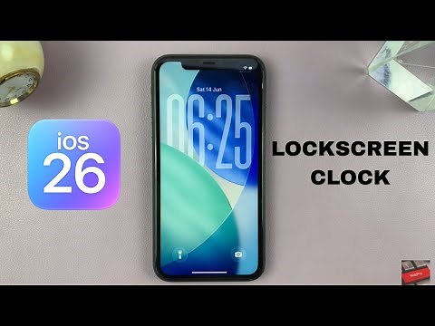 iOS 26: How To Resize Lock Screen Clock