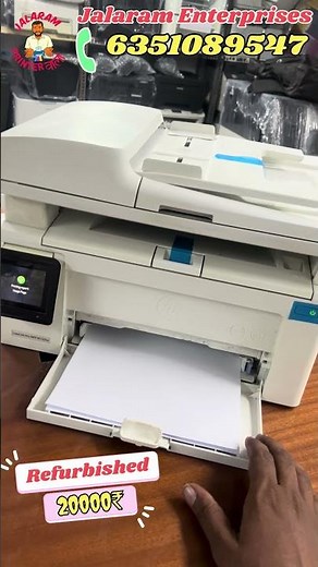 HP 132fw copy scan xerox refurbished printer with 3 months warranty