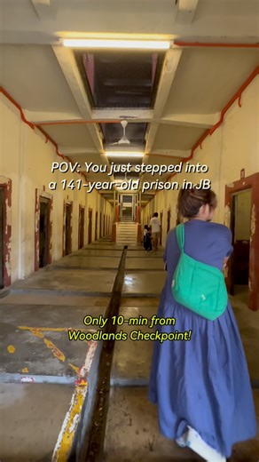 Cheekiemonkies on Instagram: "[NEW FIND IN JB] Step into one of Malaysia’s oldest prisons in JB, located just a 10-min drive from Woodlands Checkpoint! A 141-year-old prison, KotaJail is now a creative lifestyle hub with cafes, art galleries and pop-up markets. It’s free to enter but a fee* is payable if you wish to step into the actual prison cell building. I highly recommend it as you’ll get to see, touch and smell the actual prison cells within - along with some very interesting graffiti by t