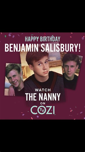 Happy COZI TV Birthday Benjamin Salisbury! The Nanny | Cozi TV