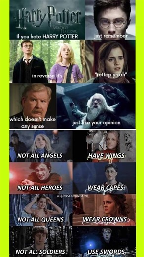 “If You Hate Harry Potter… Read It Backwards 😏⚡” #exploremore #harrypotteredit #hogwarts #mustwatch