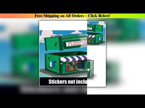 Building Blocks MOC-223229 Modular Robot Dungeon Building with Baseball Card Store Street Scene