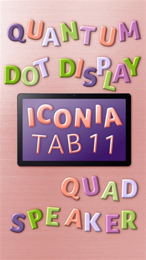 It’s playtime with the Iconia Tab P11! The 11-inch 2K WUXGA quantum dot display with quad speakers is here to entertain your little ones with the best color and sound. https://acer.link/44qiPT1 | Acer