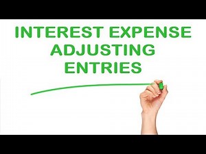 Module 3, V9 - INTEREST EXPENSE Adjusting Entry Example