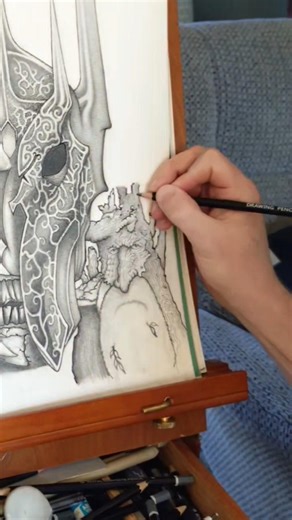 Drawing TREEBEARD 🌳 From The LOTR To AITCH 🎶 TASTE IT (Pt8) #shorts #art #lotr #treebeard #lotrfans