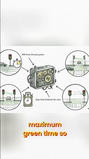 Traffic Light Secrets: The Green Wave Explained! #shorts