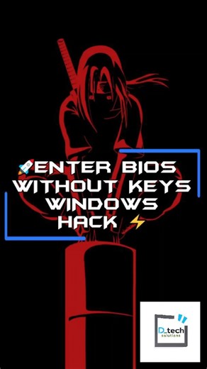 D_Techsolutions on Instagram: "😱 Enter BIOS Without Pressing Any Key (Windows Trick) Want to enter BIOS / UEFI without pressing F2, DEL, or F12? Create this simple Windows shortcut 👇 👉 Right-click Desktop → New → Shortcut 👉 Paste: shutdown /r /fw /t 0 👉 Name it BIOS and finish 👉 Right-click shortcut → Properties → Advanced 👉 Enable Run as administrator Now just double-click the shortcut and your PC will boot straight into BIOS. Works on Windows 10 & Windows 11. 👉 Follow & Subscribe ⁨@dte