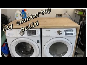 DIY Countertop for less than $40 laundry folding table build