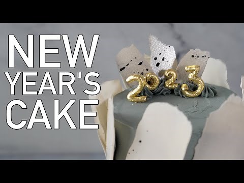 How to make a happy new year cake [ Cake Decorating For Beginners ]