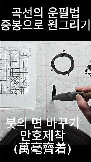 Calligraphy Basics | Drawing a Circle with Center Tip | Curved Center Tip Brush Technique (1587)