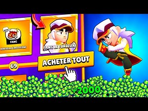 I'M BUYING THE ENTIRE BRAWL PASS with 2000 GEMS AND I'M MAXING OUT ON BRAWL STARS PACK OPENING SE...