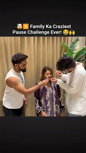 😆🎥 Pause Challenge Mein Hui Full Masti! ⏸️🤣#fokat #challenge #together #shorts