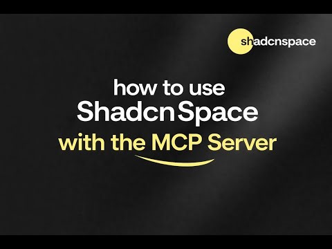 How to Use Shadcn Space with MCP Server