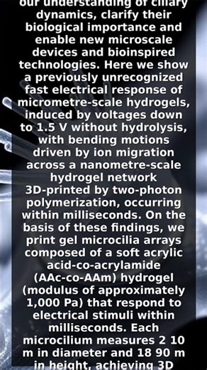 3D-printed low-voltage-driven ciliary hydrogel microactuators